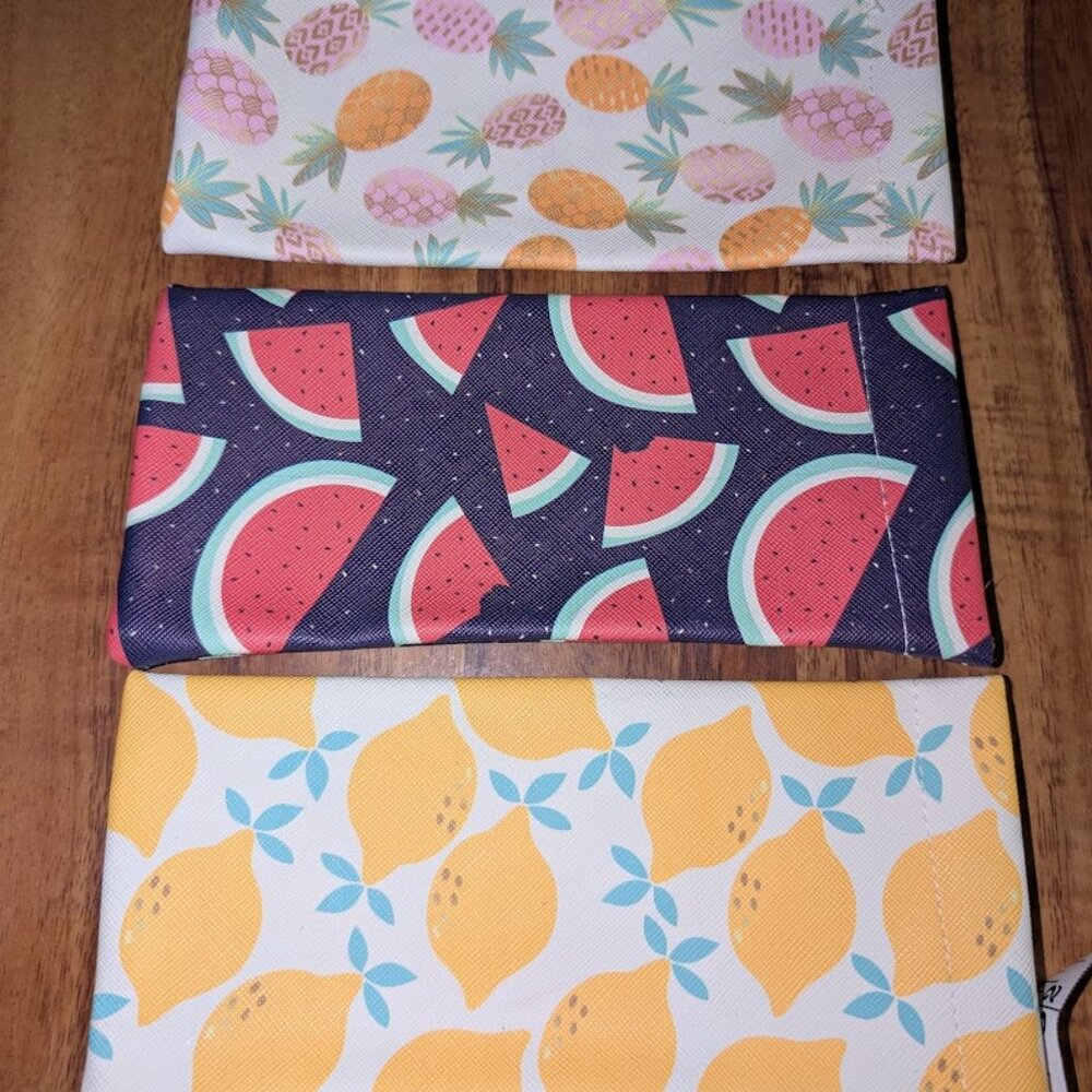 Sunglasses pouch assortment of 3